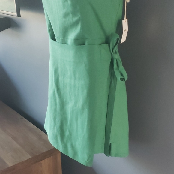 Forever 21 Green Linen Blend Skort Romper - Picture 5 of 8